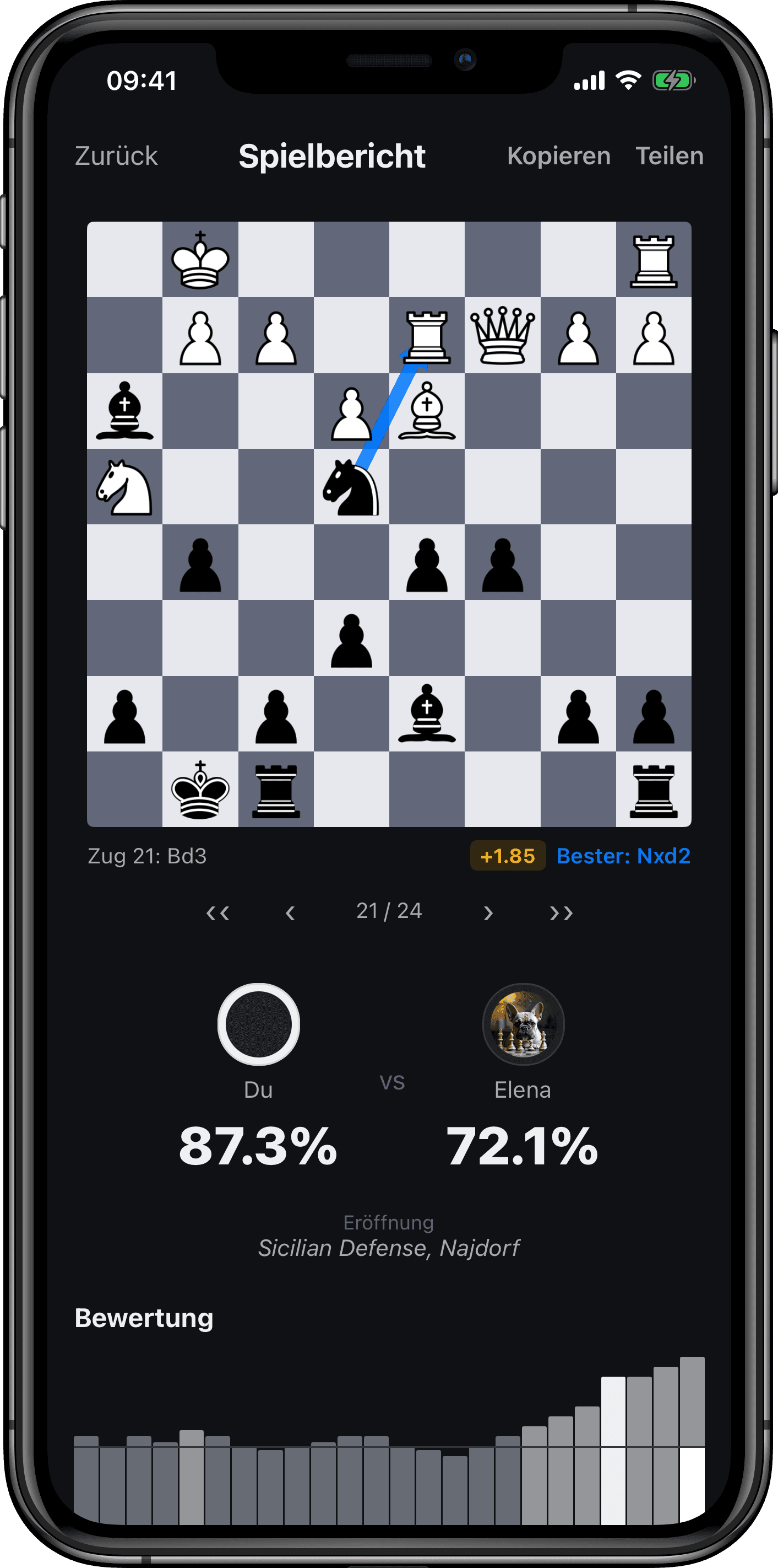 Rival Chess Bildschirme