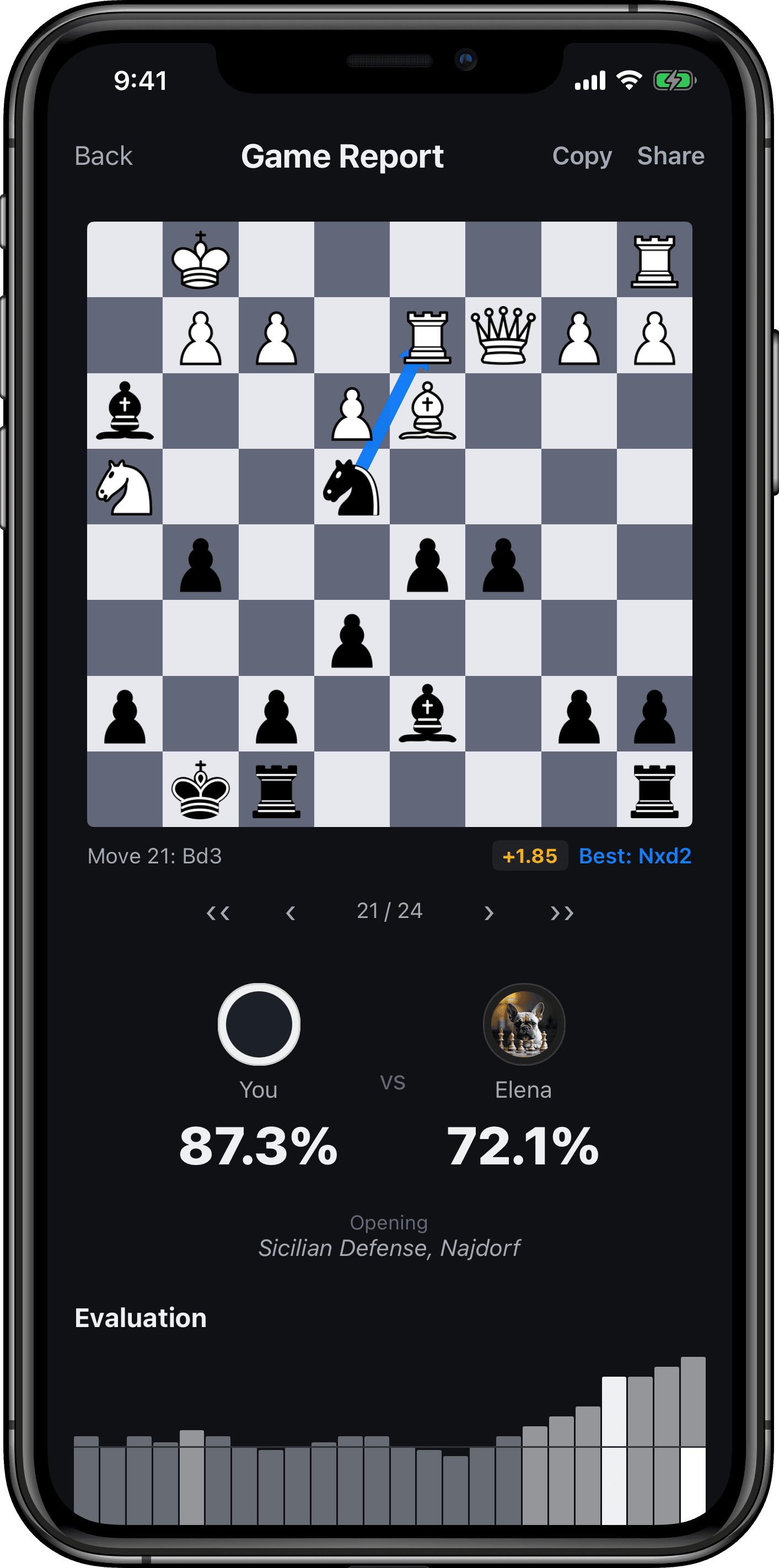 Rival Chess screens