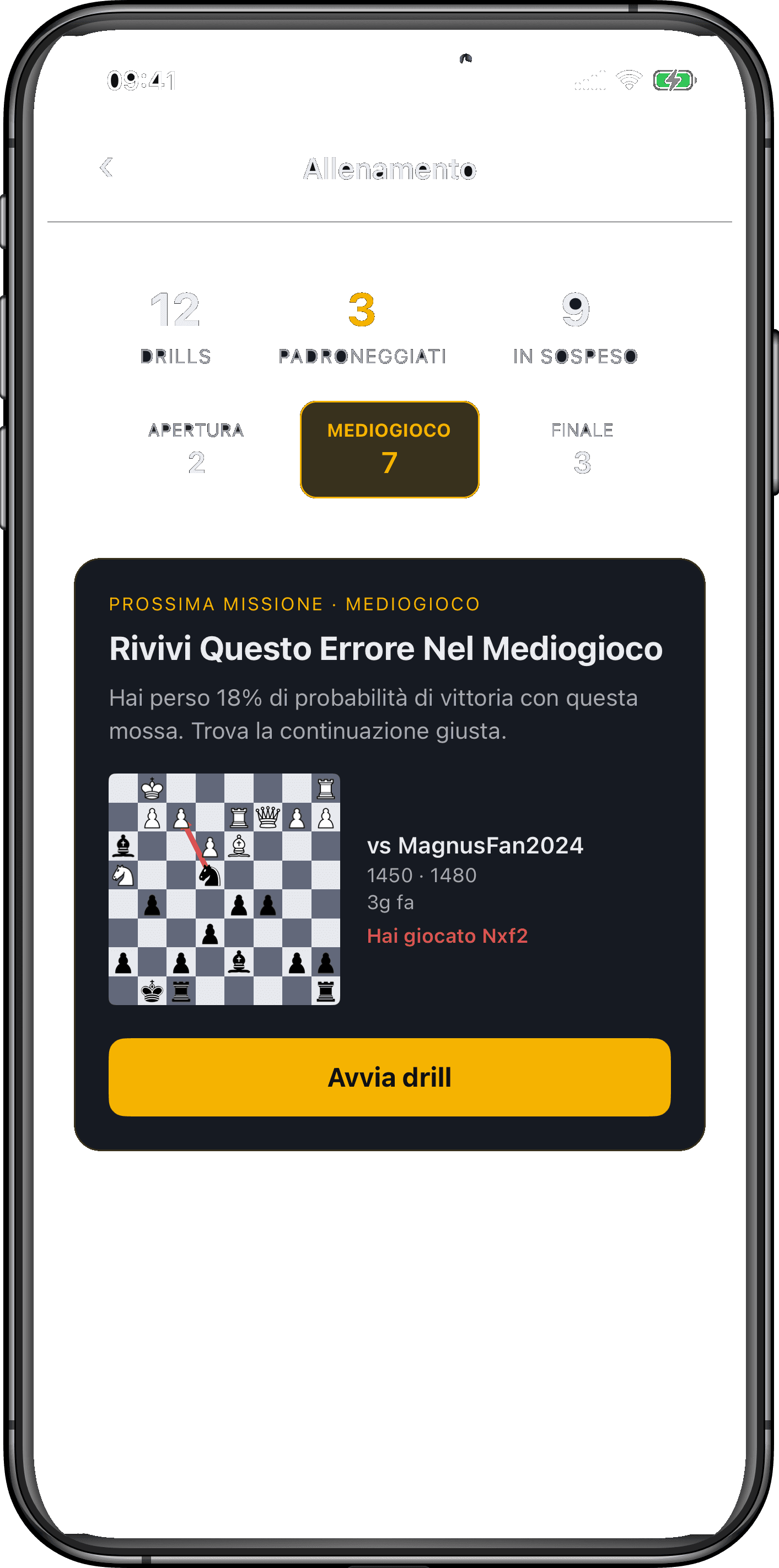 Schermate di allenamento di Rival Chess