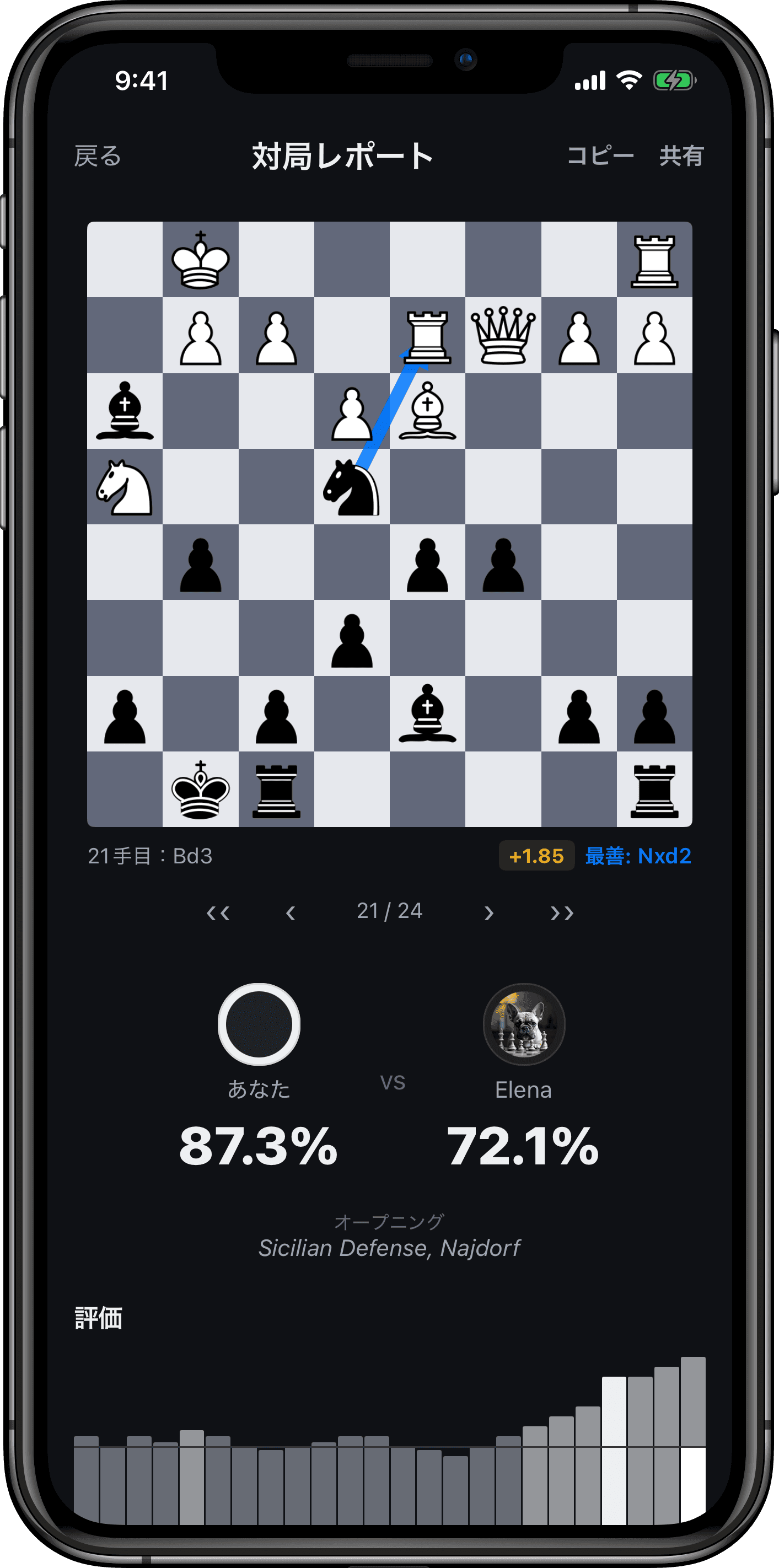 Rival Chessの画面